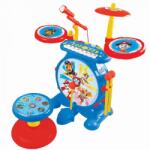 Lexibook K610PA PAW Patrol Helper on Four Paws Chase Kit de tobe pentru copii, sunet de tobe digital adevarat, claviatura cu 8 note, mufa MP3, scaun inclus, albastru/rosu