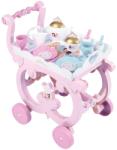 Smoby - Carucior de ceai Disney Princess, tava detasabila si 17 accesorii, set complet de ceai si tacamuri de la 3 ani (7600312502) (7600312502) Bucatarie copii