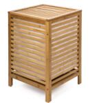 G21 szövet betéttel + fedél, 45×45×63, 5 cm, 80 l, bambusz (KPG21BAM003)
