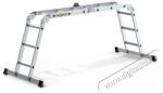 IRIS TOOLS BEST DRABEST HOME 4x3 lépcsős univerzális alumínium létra, összecsukható, 150 kg teherbírás, DR-AL-DU-HOME-4X3