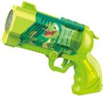 Rappa Pistolă de făcut baloane dinozaur verde cu lumină (RP243347) Tub balon de sapun