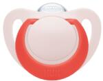 Nuk Силиконова залъгалка NUK - Star, Розова с кутия за стерилизиране, 18-36 m (10739748_girl)