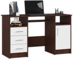AKORD Íróasztal Akord Furniture 124 cm wenge - fehér (IP0PANAWENBIA001)