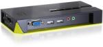 LevelOne LevelOne KVM-0421 KVM kapcsoló Fekete, Zöld (KVM-0421) (KVM-0421)