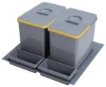 EKOTECH - Beépíthető hulladékgyűjtő PRACTIKO 600 - 2x12 liter + 2 tartó (MK91084100B5)