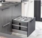 EKOTECH - Beépíthető hulladékgyűjtő JAZZ 60 - 2x12 liter+3x5 liter (MK93004162604)