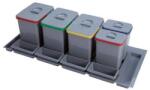 EKOTECH - Beépíthető hulladékgyűjtő PRACTIKO 1200 - 3x15 liter 2x7 liter + 4 tartó (MK91234100B5)