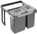 EKOTECH - Beépíthető hulladékgyűjtő FREE JAZZ SHORT 60 - 2x20 liter (MK93014162606)