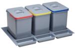 EKOTECH - Beépíthető hulladékgyűjtő PRACTIKO 900 - 3x15 liter + 3 tartó (MK91164100B5)