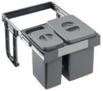 EKOTECH - Beépíthető hulladékgyűjtő FREE JAZZ SHORT 45 - 1x15 liter+1x7 liter (MK93014162608)