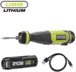 RYOBI 4V USB Lithium Forrasztópáka, 1x 2, 0Ah Akkumulátor, Töltő - RSI4-120G