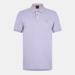 Boss Блуза с яка Boss Mens BOSS ORANGE Passenger Premium Design Polo Shirt - Open Purple 549