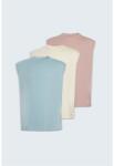 Native Youth Men's Tank Vest - Blue/Pink/Stone