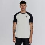 SikSilk Тениска SikSilk Men's Regular Fit Raglan T-Shirt - Ecru/Black