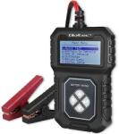 Qoltec Digitális akkumulátortesztelő LCD kijelzővel 12V | AGM | GEL | STD | 30-220AH (50686)
