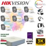  Hikvision ColorVu MAX szereld magad 5MP TurboHD csomag 7 kamerával, minden tartozékkal