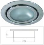 Life Light Led Led beépíthető spot lámpatest G4 égőkhöz, Fix, matt króm. Life Light led. Végkiárusítás! (LLKERETG4MKR)