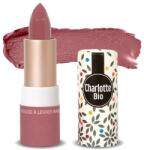 Charlotte Bio Ruj stralucitor cu unt de shea, ulei de ricin si ceara Bio Rose Vintage, 3.5g, Charlotte Bio