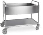 Metalcarrelli SRL, Italia Carucior debarasare din inox, Metalcarrelli, pentru tavi 3x GN1/1 (1515S)