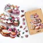 Lubiwood Virágos finomságok fa puzzle (mp-floralsweets-a4)