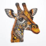 Lubiwood Kecses zsiráf fa puzzle (mp-gracefulgiraffe-a4)