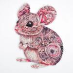 Lubiwood Kis egér fa puzzle (mp-littlemouse-a4)