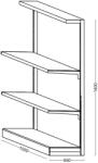 Hobbytools. ro Raft lateral magazin, 1000x550x1400 mm (602) Raft