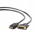 Gembird CC-DPM-DVIM-6 kábel adapter 1, 8 m DisplayPort DVI Fekete (DISPLAYPORT(M)->DVI-D(24+1))