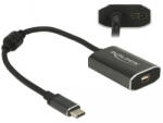 Delock Adapter USB Type-C Csatlakozódugóval Mini Displayport Csatlakozóhüvellyel DP Váltakozó Mód