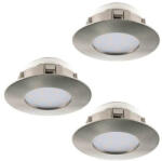 EGLO , 95823 , PINEDA , süllyesztett lámpa , 3000 K , LED , 3X4, 9W , IP20, IP44 (26555-95823)