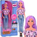 Anlily divatbaba hosszú pasztell hajjal, farmerben, 32 cm (21321)