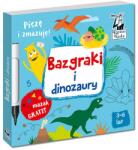 Kapitan Nauka Letörölhető dinoszauruszos foglalkoztató könyv filctollal, 3-6 év (18530)