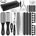 Soulima 30 részes rozsdamentes pedikűrkészlet elegáns tokkal (00021447)