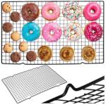 Ruhhy Tortahűtő és mázlehúzó rács szénacélból, 40×25 cm, fekete (00024746)