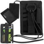 Trizand Fekete Oxford igazolványtartó 2 részes, nyakpánttal 13×9, 3 cm (00023029)