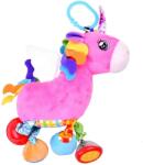 Jokomisiada Unikornis csörgős plüss babakocsi-függő 20×24 cm, színes címkés (17185)