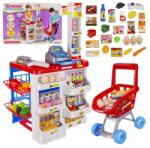  Gyermek játék szupermarket bevásárlókocsival, hang- és fényhatással, 82 cm (00022374)