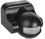 Maclean Falra szerelhető PIR mozgásérzékelő, IR, 180°, 12 m, IP44, 1200 W, fekete (79242)