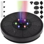 Gardlov lebegő napelemes kerti szökőkút RGB LED világítással, 7 fúvókával (00023227)