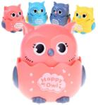 Jokomisiada Gurulós műanyag bagoly bébijáték, 7×7×6 cm, csörgő funkcióval (19945)