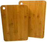 Eisenbach 2 részes bambusz vágódeszka készlet, 38×25 & 35×23×2 cm, csúszásmentes (G0129)