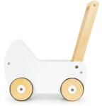 ECOTOYS Fa babakocsi tologató, gumis kerekekkel, 3+ év, 39×24×41 cm (ESC-W-0173)