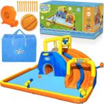 Bestway felfújható vízipark 551x502x265 cm, dupla csúszda, ágyú, medence (16609)