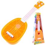 Jokomisiada Gyerek műanyag ukulele, gyümölcs mintával, 37 cm, 4 húrral (16619)
