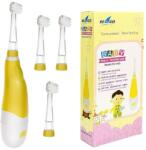 SEAGO Gyerek szónikus fogkefe SEAGO SG-902, sárga, 4 pótfej, AAA elemes (85310)