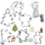 Ruhhy 7 darabos rozsdamentes acél karácsonyi süteménykiszúró készlet (00020423)