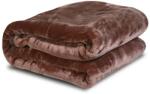 AIO Barna plüss takaró 160×200 cm, 100% poliészter, hypoallergén (84619)