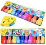 Jokomisiada Interaktív színes zongora zenélő játszószőnyeg, 109×36 cm (19161)