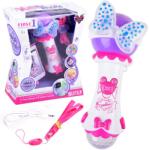 Jokomisiada Gyerek karaoke mikrofon hangrögzítéssel, MP3 bemenet, világít, 10 dal (18618)