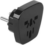 Lechpol AC hálózati adapter PL dugó - univerzális aljzat, fekete (J39-9) (63446)